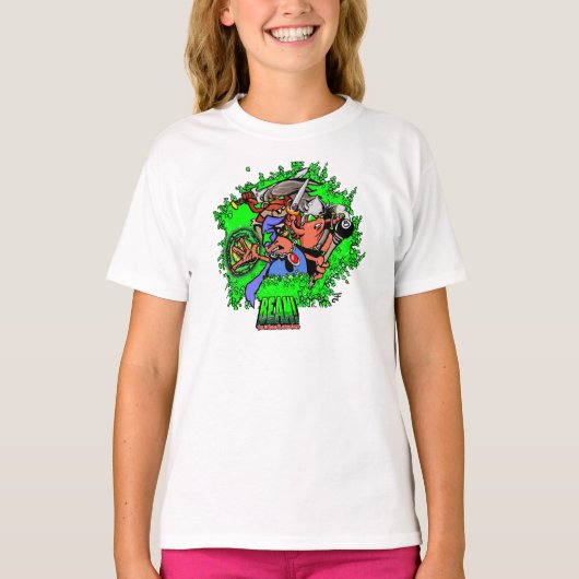 BEAN! Heroes Girl's T-Shirt (Voorkant)