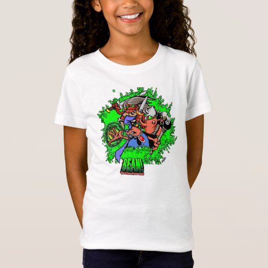 BEAN! Heroes Girl's T-Shirt (Voorkant)