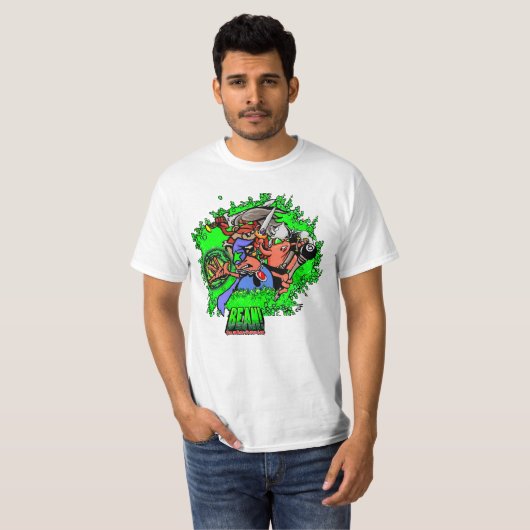 BEAN! Heroes Men's T-shirt (Voorkant volledig)