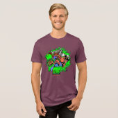 BEAN! Heroes Men's    Tri-Blend Shirt (Voorkant volledig)