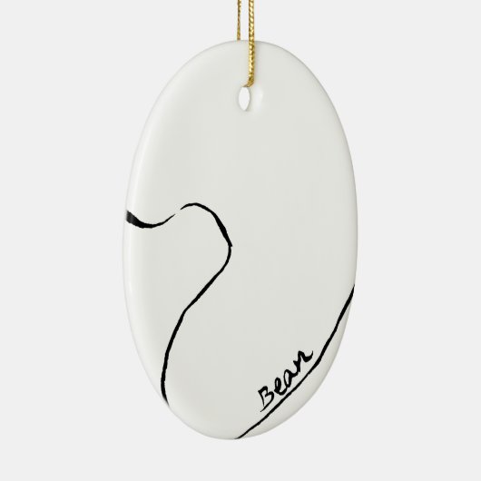 Bean Keramisch Ornament (Rechts)