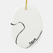 Bean Keramisch Ornament (Voorkant)