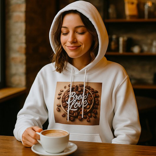 Bean Lover koffiebonen esthetisch Hoodie