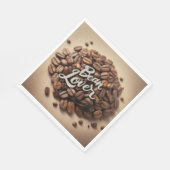 Bean Lover koffiebonen esthetisch Servet (Hoek)