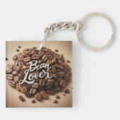 Bean Lover koffiebonen esthetisch Sleutelhanger (Achterkant)