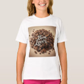 Bean Lover koffiebonen esthetisch T-shirt (Voorkant)
