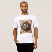Bean Lover koffiebonen Mannen Actief T-shirt (Voorkant volledig)