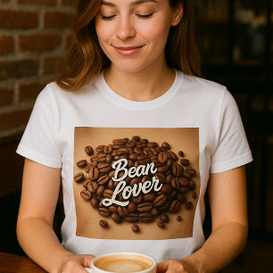 Bean Lover Koffiebonen T-shirt