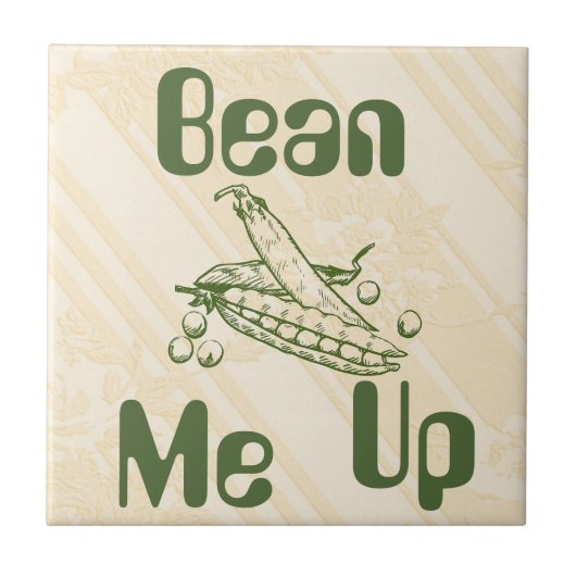 Bean me Up Ceramic Tegel Tegeltje (Voorkant)