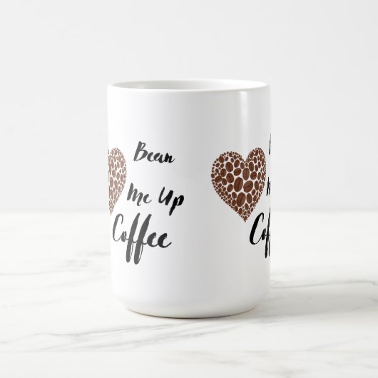 Bean me up koffie op een koffiemok (Center)