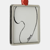 Bean Metalen Ornament (Rechts)