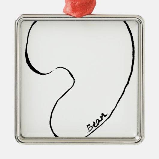 Bean Metalen Ornament (Voorkant)