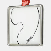 Bean Metalen Ornament (Links)