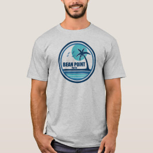 Bean Point Beach Florida Palm Tree Vogels T-shirt