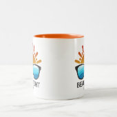 Bean Point Beach Florida zonnebril Tweekleurige Koffiemok (Center)