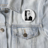 Bean ~ Roy - Westerne Hangende rechter Ronde Button 5,7 Cm (In situ)