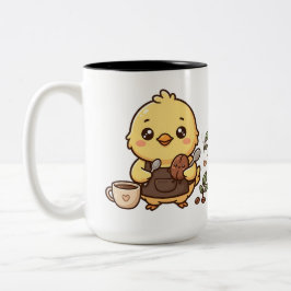Bean Spoon Kawaii Koffiemok Twee Tinten Tweekleurige Koffiemok