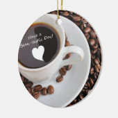 Bean-tastic Coffee Celebration Keramisch Ornament (Links)