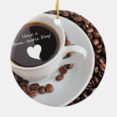Bean-tastic Coffee Celebration Keramisch Ornament (Achterkant)