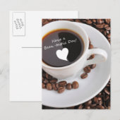 Bean-tastic Coffee Celebration Uitnodiging Briefkaart (Voorkant / Achterkant)