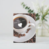 Bean-tastic Coffee Celebration Uitnodiging Briefkaart (Staand voorkant)