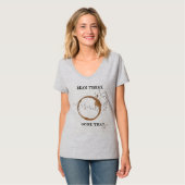 Bean There, Done That Coffee Puns T-shirt (Voorkant volledig)