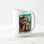 Bean There, Done That - Grappig Bigfoot-ontwerp Koffiemok (Voorkant rechts)
