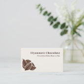 Bean to Bar Chocolate Minimal Brand Identity Visitekaartje (Staand voorkant)