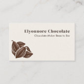 Bean to Bar Chocolate Minimal Brand Identity Visitekaartje (Voorkant)