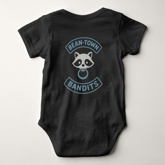 Bean-Town Bandit Blue Romper (Achterkant)