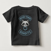 Bean-Town Bandit Kind T-shirt Blauw (Achterkant)