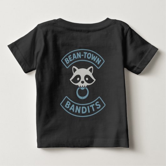 Bean-Town Bandit Kind T-shirt Blauw (Achterkant)