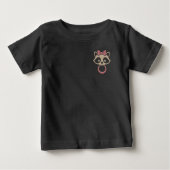 Bean-Town Bandit T-shirt voor kinderen Roze (Voorkant)