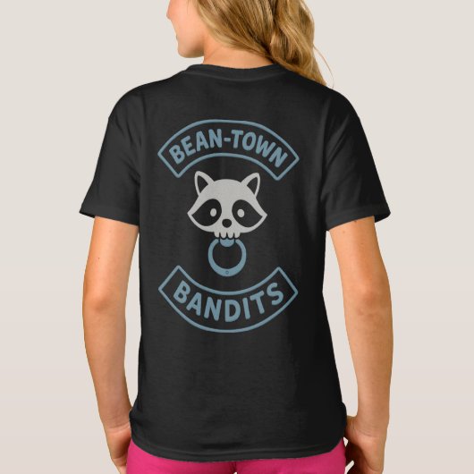 Bean-Town Bandits jeugd T-shirt - Blauw (Achterkant)