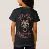 Bean-Town Bandits Jeugd T-shirt - Roze (Achterkant)