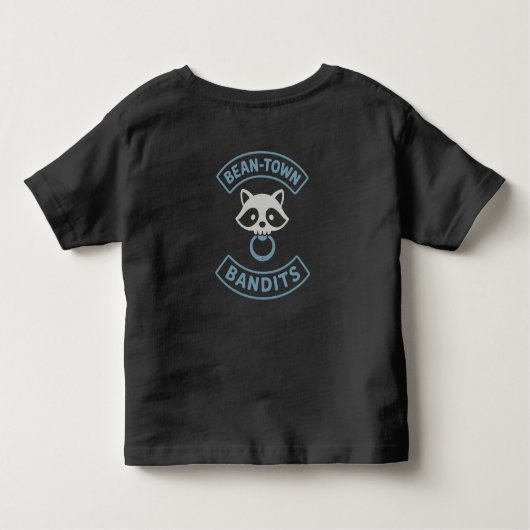 Bean-Town Bandits Peuter T-shirt - Blauw (Achterkant)