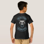 Bean-Town Bandits T-shirt voor kinderen - Blauw (Achterkant volledig)