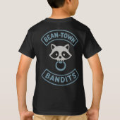 Bean-Town Bandits T-shirt voor kinderen - Blauw (Achterkant)