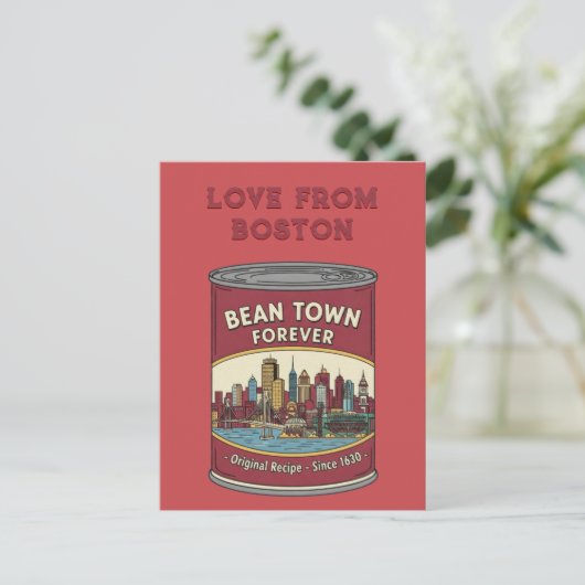 Bean Town Forever Boston Briefkaart (Staand voorkant)