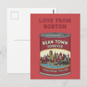 Bean Town Voor altijd Boston Briefkaart (Voorkant / Achterkant)