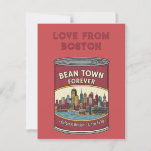 Bean Town Voor altijd Boston Briefkaart