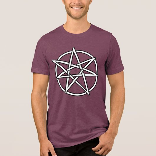BEAN! Wizard Star Heren    Tri-Blend Shirt (Voorkant)