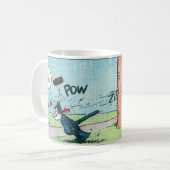 "Beande door een Brick" Wraparound Afbeelding Mok (Voorkant links)