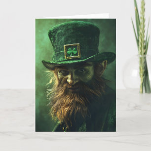 Beangstigende Leprechaun St. Patrick's Day Feestdagen Kaart