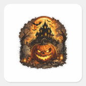🎃 Beangstigende Pompoen Halloween Vinyl Sticker | (Voorkant)