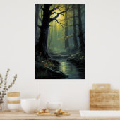 Beangstigende schoonheid van een oud moeras poster (Keuken)