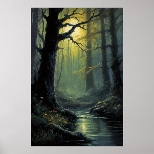 Beangstigende schoonheid van een oud moeras poster (Voorkant)