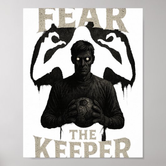 Beangstigende Voetbal Doelman Horror Angst De Keep Poster (Voorkant)
