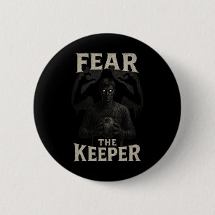 Beangstigende Voetbal Doelman Horror Angst De Keep Ronde Button 5,7 Cm
