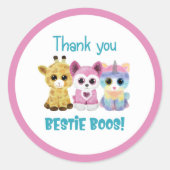 Beanie Boo Dank u Sticker (Voorkant)